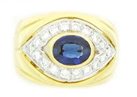 Ringe Giorgio Visconti Dame in Gold Zaffiro 1.13 Ct A0942 X-17 - A0942 X-17